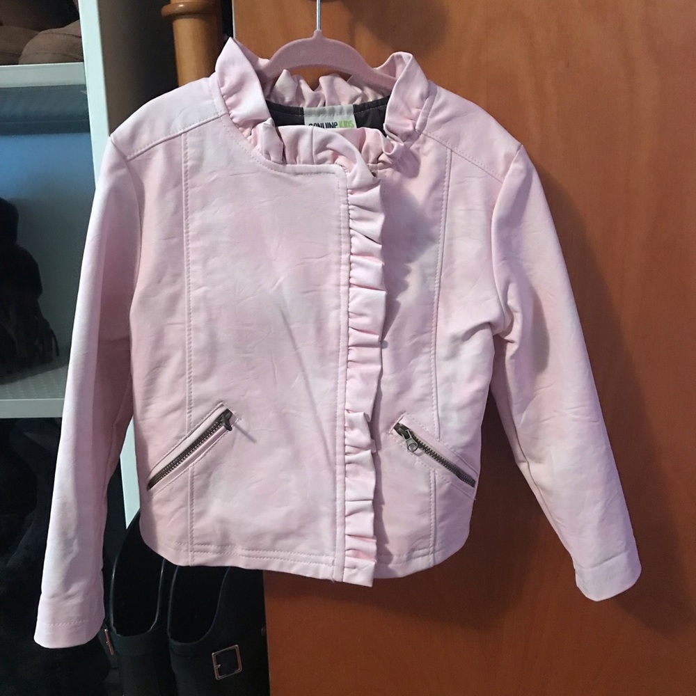 Oshkosh faux leather toddler jacket